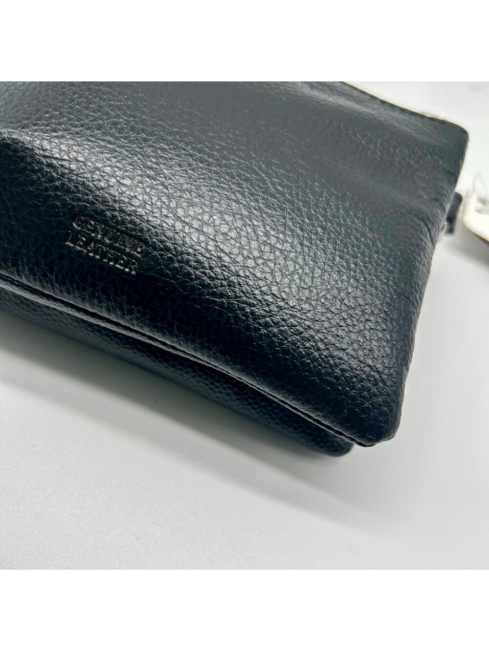 Giani Bernini Black Leather Softy Mini Accordion Crossbody - Picture 9 of 10